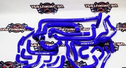 Патрубки системы охлаждения на Nissan Skyline GTR33-34 RB26DETT синий