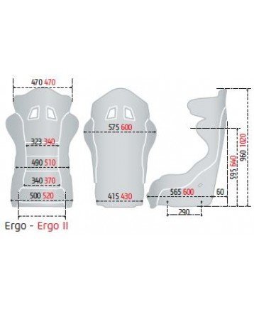 Ковш спортивный SPARCO ERGO LF(FIA)