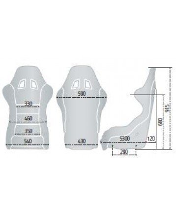 ковш спортивный SPARCO ALPHA (FIA)