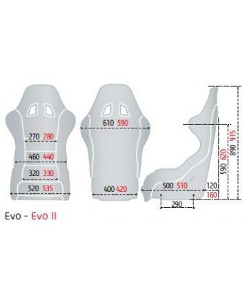 Ковш спортивный SPARCO EVO II LF (FIA)