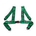 Ремни безопасности TAKATA style 4-х точечные со стандартной застежкой зеленые