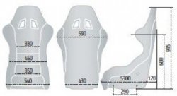 ковш спортивный SPARCO ALPHA (FIA)