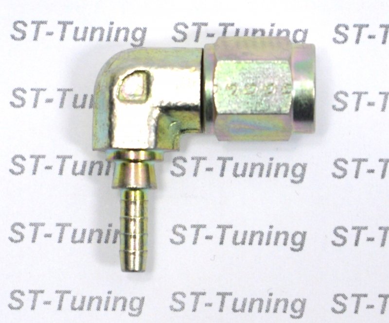 Фитинг мама AN-03 3/8X24 под прямой конус, 90° D-03 нерж. сталь, под опрессовку S6090-03C, Goodridge