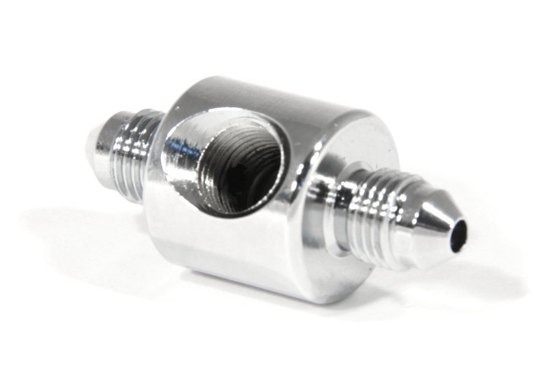 Соединитель тройник под датчик П AN03 - М NPT1/8X27 - П AN03,  хром, Goodridge MCHD-014