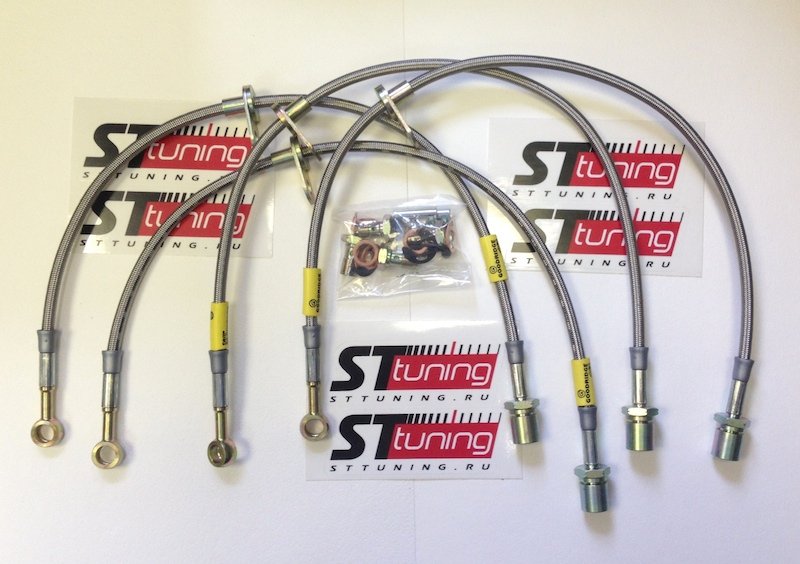 Комплект тормозных шлангов Goodridge. BL Kit Subaru Impreza STI WRX суппорта Brembo 2007-2014