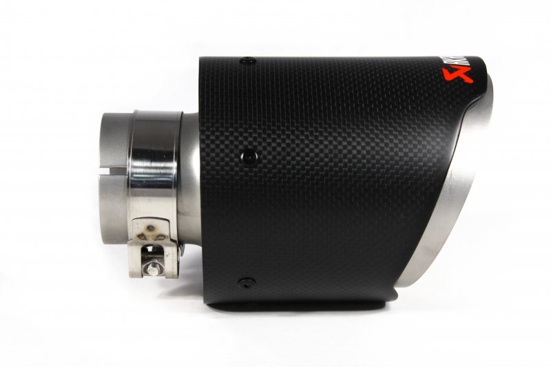 Насадка на глушитель, дизайн AKRAPOVIC EVO карбон, D посадочный 57 мм / D наруж 114 мм AC157114EV