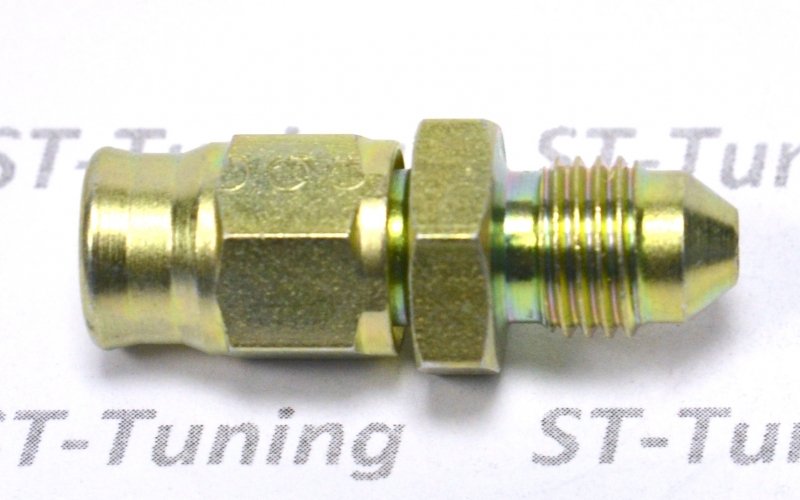 Фитинг папа AN-03 3/8Х24 под прямой конус, короткий D-03 сталь 441-03P, Goodridge