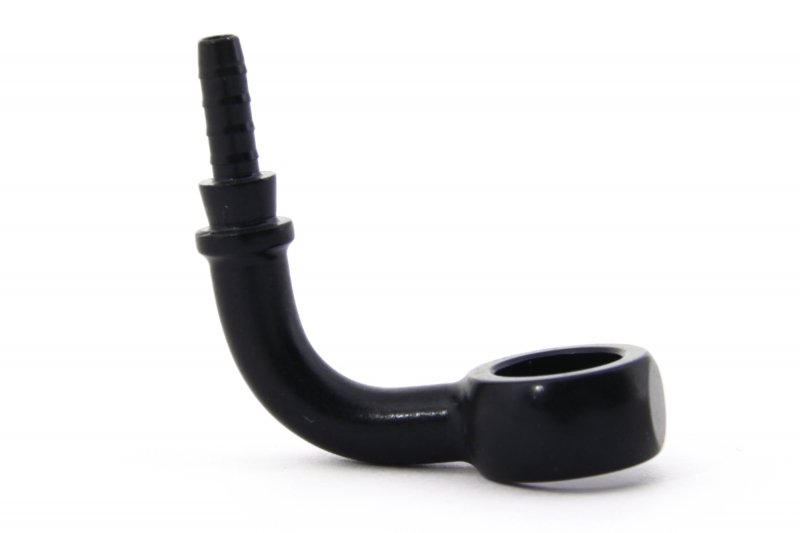 Фитинг banjo d10 mm, 90° D-03 алюминий ЧЕРНЫЙ, под опрессовку S5099-03DBK, Goodridge