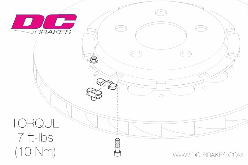 Крепеж тормозных роторов DC Brakes DCH0612, H крепеж, (комплект 12 шт)