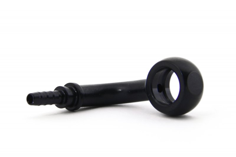 Фитинг banjo d10 mm, 90° D-03 алюминий ЧЕРНЫЙ, под опрессовку S5099-03DBK, Goodridge