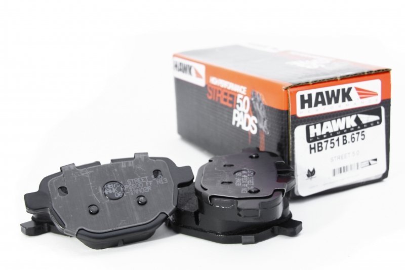 Колодки тормозные HB751B.675 HAWK Street 5.0 зад BMW 5 F10; 5 F11; 5 F18; i8; X3 F25; X4 F26;