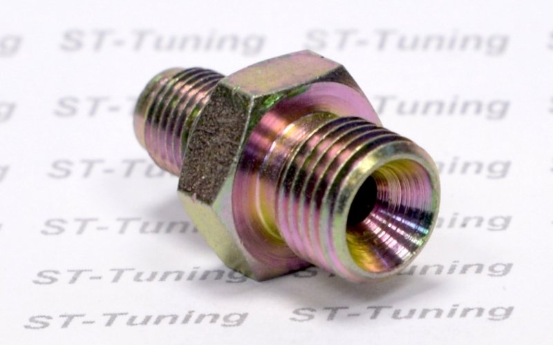 Адаптер П 1/4x19 обратный конус - П M10х1 обратный конус, сталь Goodridge 742-04-31P