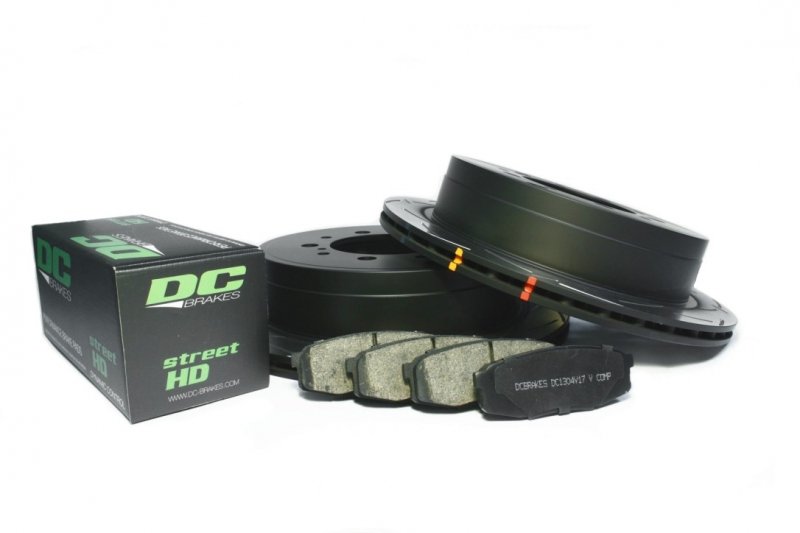 КОМПЛЕКТ ЗАДНИЙ:Тормозные диски DBA 42723S T3+колодки DC brakes sHD Toyota  LC 200, Lexus LX570,450D