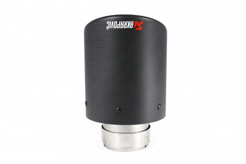 Насадка на глушитель, дизайн AKRAPOVIC карбон, D посадочный 63 мм / D наруж 114 мм AC163114