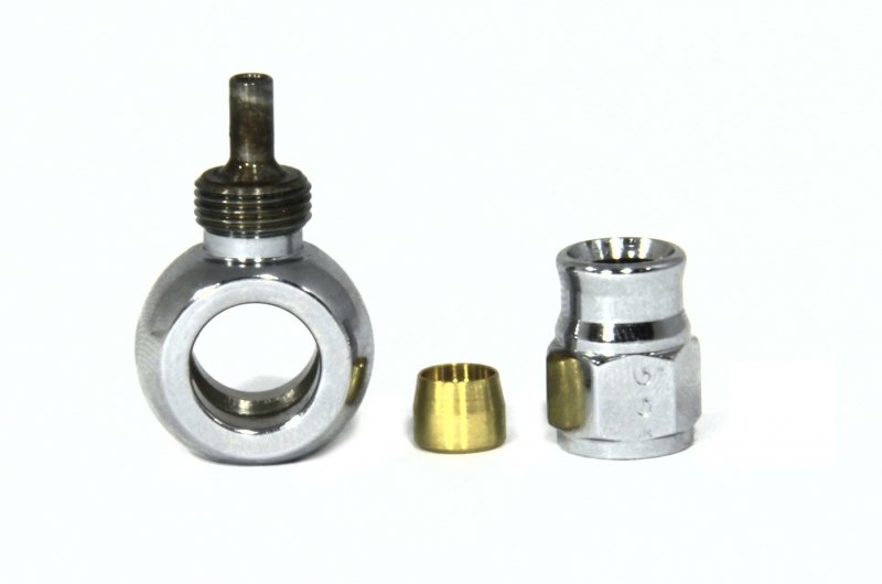 Фитинг banjo d10 mm, короткий D-03, хром 5091-03CH, Goodridge