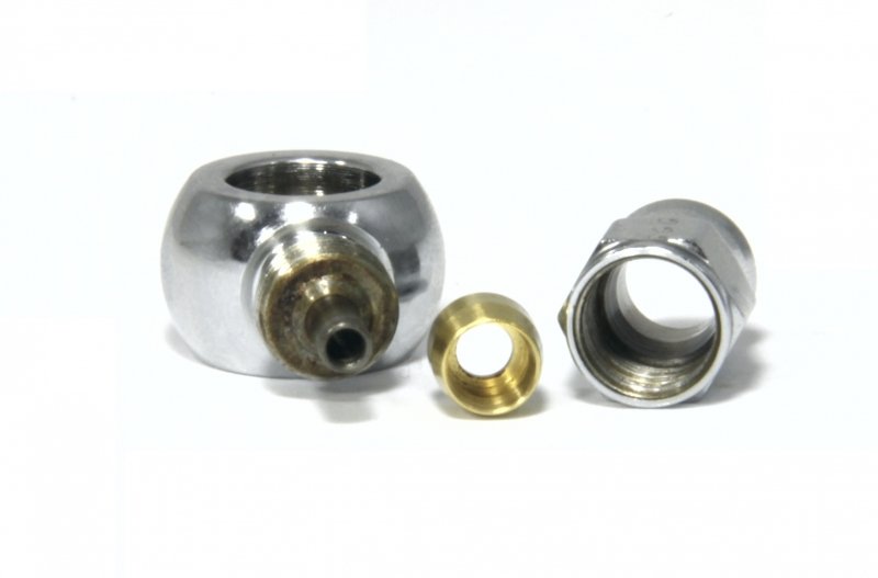 Фитинг banjo d10 mm, короткий D-03, хром 5091-03CH, Goodridge