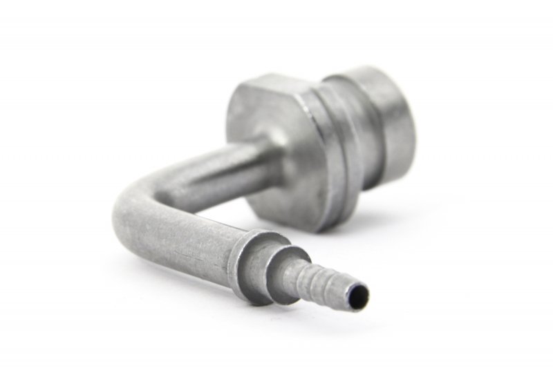 Фитинг мама M10*1 под обратный конус, 90°, под ключ 17mm D-03 сталь, под опрессовку S759-9131Z