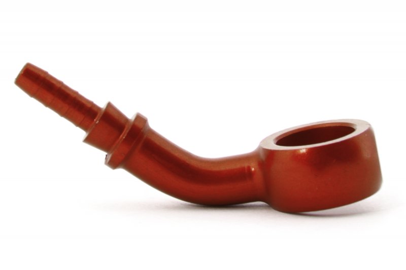 Фитинг banjo d10 mm, 45° D-03 алюминий КРАСНЫЙ, под опрессовку S5094-03DRD, Goodridge