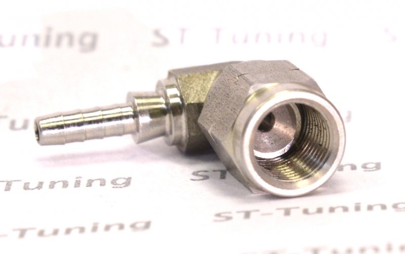 Фитинг мама M10*1 под прямой конус, 90° D-03 нерж. сталь, под опрессовку S6090-31C, Goodridge