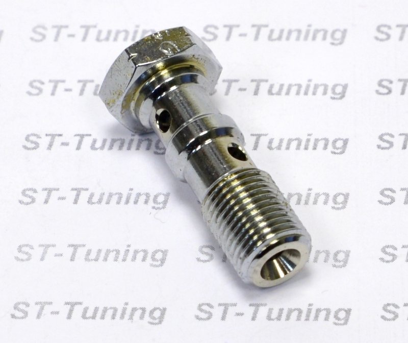 Болт (штуцер) двойной для banjo M10x1.25 L=30mm хром, Goodridge 993-03-32CH