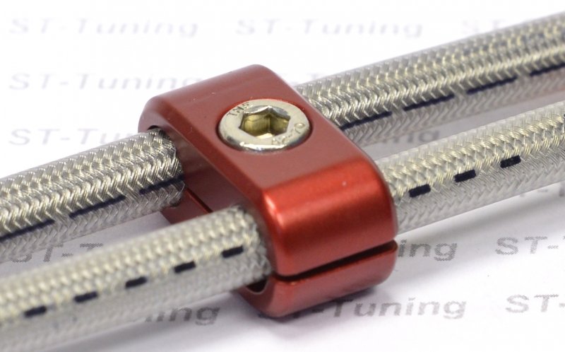 Сепаратор шлангов D-03 (в силиконе) красный Goodridge PHS-03DR-CF