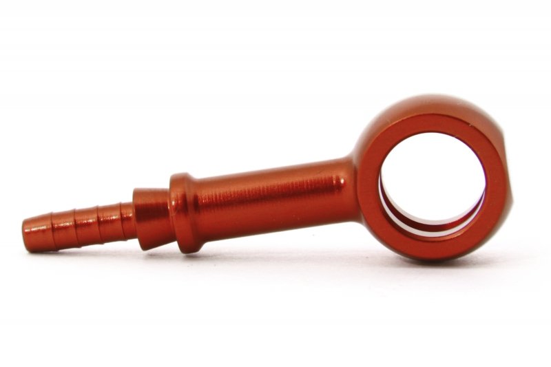 Фитинг banjo d10 mm, длинный D-03 алюминий КРАСНЫЙ, под опрессовку S5092-03DRD, Goodridge