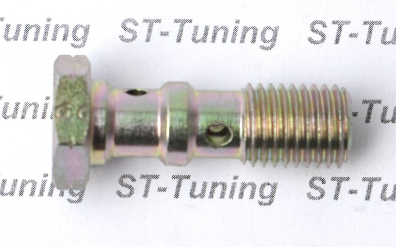 Болт (штуцер) двойной для banjo M10x1.25 L=30mm сталь, Goodridge 993-03-32Z1