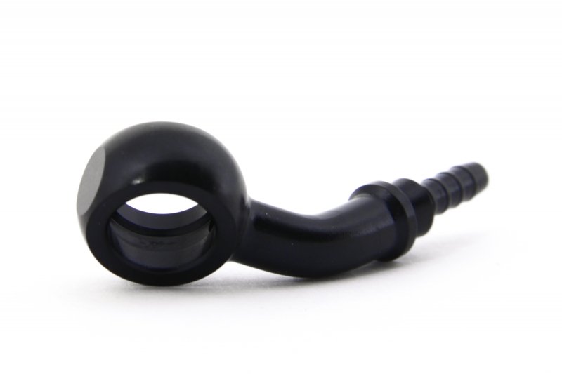 Фитинг banjo d10 mm, 45° D-03 алюминий ЧЕРНЫЙ, под опрессовку S5094-03DBK, Goodridge
