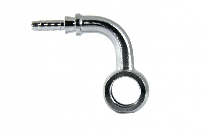 Фитинг banjo d10 mm, 90°, вбок D-03 хром, под опрессовку S5099S-03CH, Goodridge