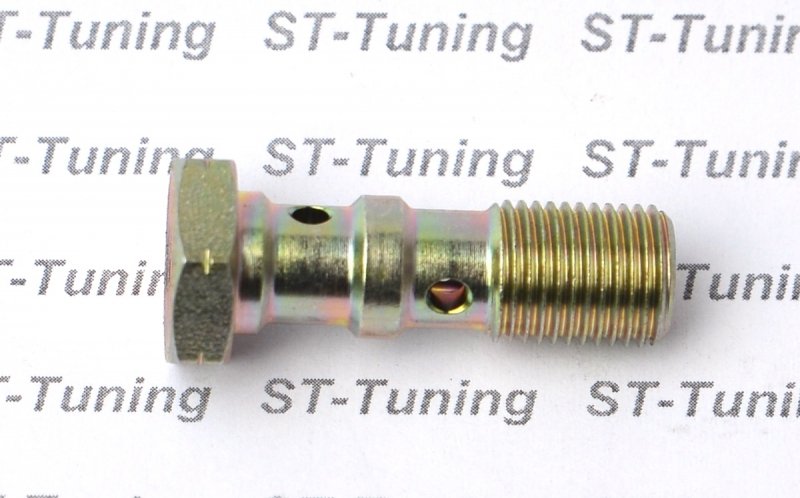 Болт (штуцер) двойной для banjo M10x1 L=30 mm сталь, Goodridge 993-03-31Z