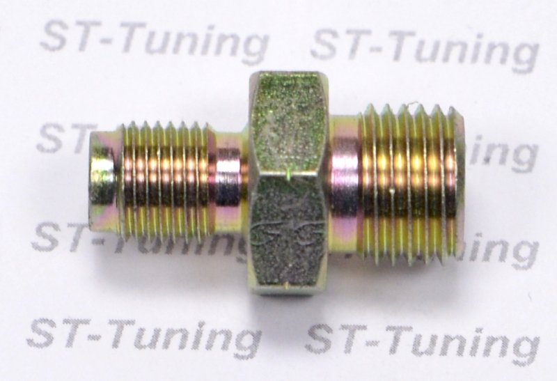 Адаптер П 1/4x19 обратный конус - П M10х1 обратный конус, сталь Goodridge 742-04-31P