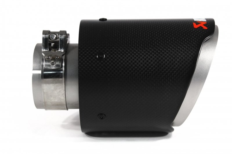Насадка на глушитель, дизайн AKRAPOVIC EVO карбон, D посадочный 63 мм / D наруж 114 мм AC163114EV
