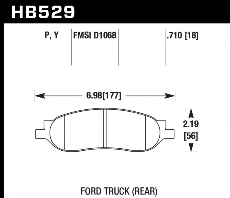 Колодки тормозные HB529P.710 HAWK SuperDuty