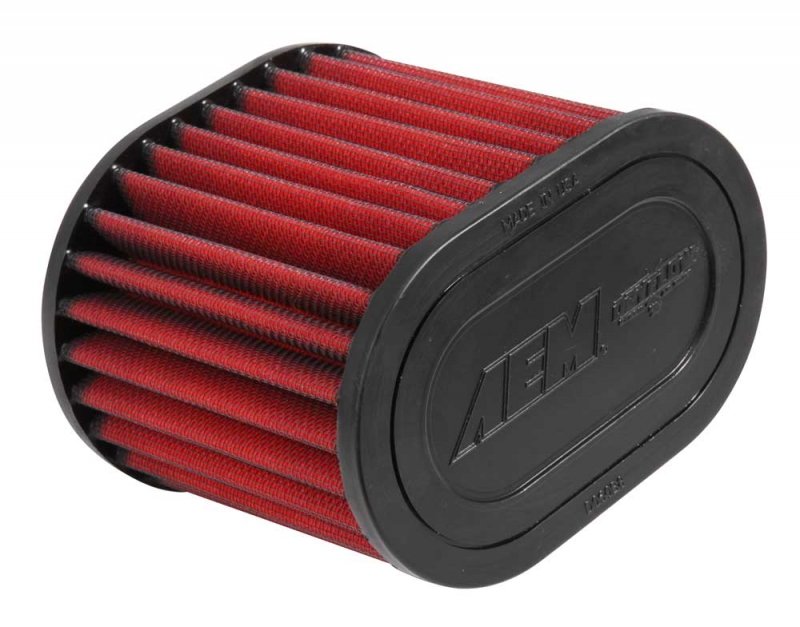 Воздушный фильтр нулевого сопротивления AEM 21-2127DK AIR FILTER; 2-3/4" X 5" OVAL DRYFLOW