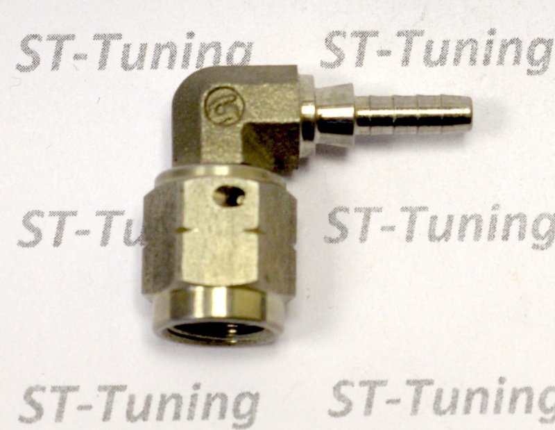 Фитинг мама M10*1 под прямой конус, 90° D-03 нерж. сталь, под опрессовку S6090-31C, Goodridge