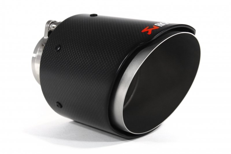 Насадка на глушитель, дизайн AKRAPOVIC EVO карбон, D посадочный 63 мм / D наруж 114 мм AC163114EV