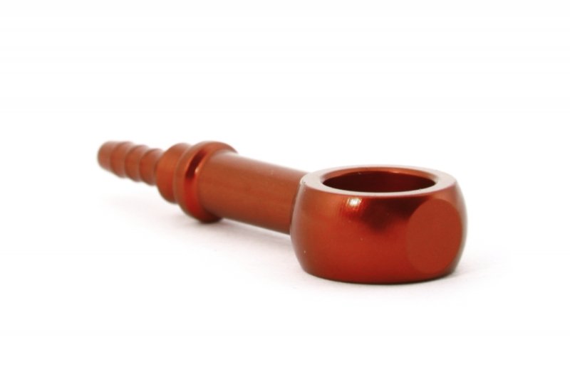 Фитинг banjo d10 mm, длинный D-03 алюминий КРАСНЫЙ, под опрессовку S5092-03DRD, Goodridge