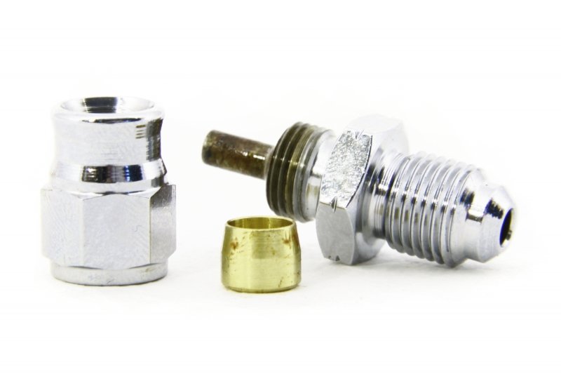 Фитинг папа M10*1 под прямой конус, короткий D-03 хром 445-31CH, Goodridge