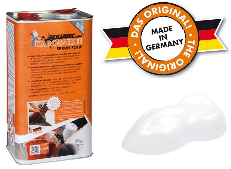 Краска белая матовая (плёнка-спрей) 5L SPRAY FILM FOLIATEC (20851)