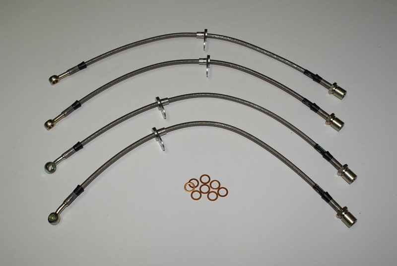 Армированные тормозные шланги Goodridge TSU0250-4P (4 шт.) Subaru Impreza STI WRX Brembo 2008-2014