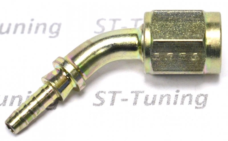 Фитинг мама AN-03 3/8X24 под прямой конус, 45° D-03 сталь, под опрессовку S6046-03Z, Goodridge