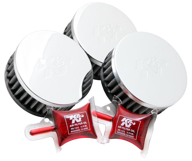 Фильтр нулевого сопротивления универсальный K&N RC-0173   Chrome Filter