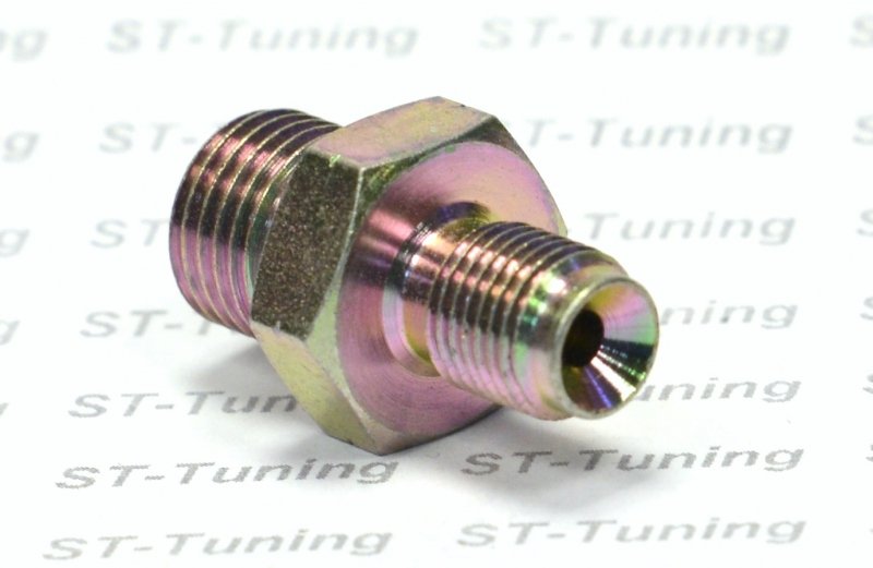 Адаптер П 1/4x19 обратный конус - П M10х1 обратный конус, сталь Goodridge 742-04-31P