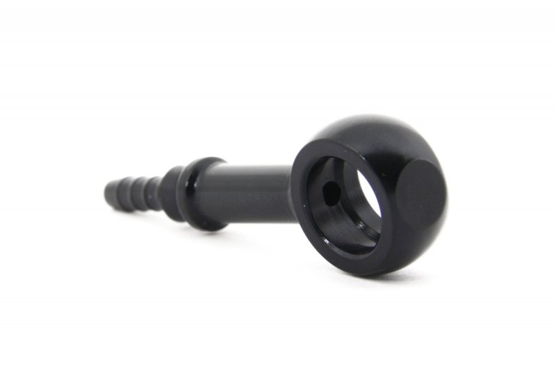Фитинг banjo d10 mm, длинный D-03 алюминий ЧЕРНЫЙ, под опрессовку S5092-03DBK, Goodridge
