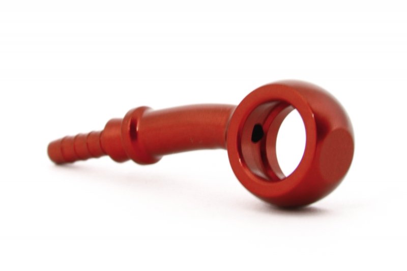 Фитинг banjo d10 mm, 20°, вбок D-03 алюминий КРАСНЫЙ, под опрессовку S5097-03DRD, Goodridge