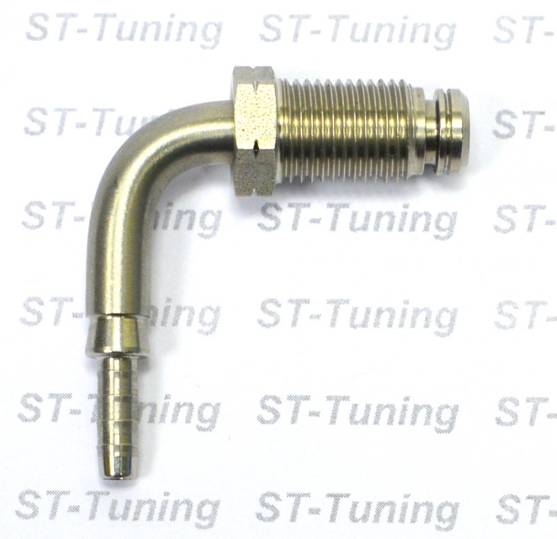 Фитинг папа M10*1 под прямой и обратный конус, 90°, крутящийся, D-03 сталь S445-9031С, Goodridge