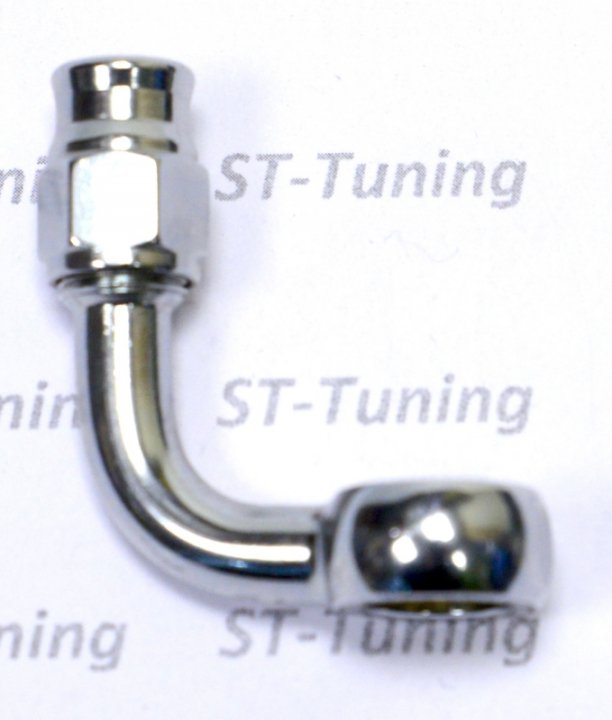 Фитинг banjo d10mm, 90° D-03 хром 5099-03CH, Goodridge