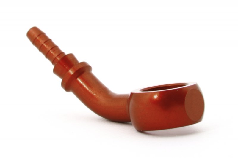 Фитинг banjo d10 mm, 45° D-03 алюминий КРАСНЫЙ, под опрессовку S5094-03DRD, Goodridge