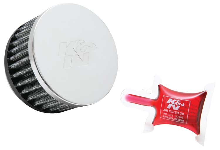 Фильтр нулевого сопротивления универсальный K&N RC-1900   Chrome Filter