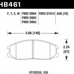 Колодки тормозные HB461Y.646 HAWK LTS